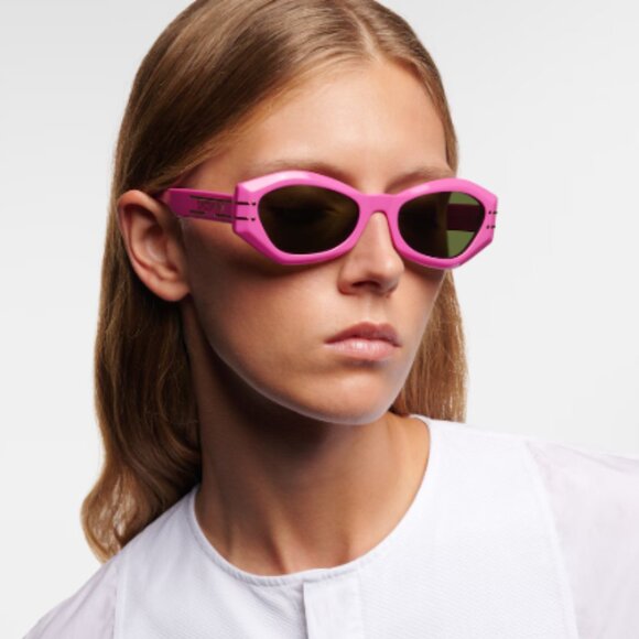 NEW DIOR DIORSIGNATURE B1U 73C PINK WOMEN SUNGLASSES DIOR - Picture 1 of 15